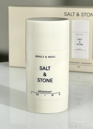 Натуральний міні-дезодорант salt & stone aluminum-free deodorant (neroli & basil) 28 g (без коробочки, з набору)