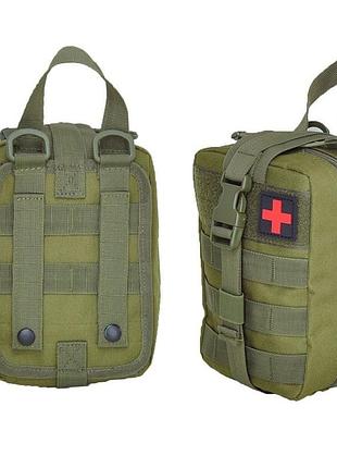 Отрывной тактический медицинский подсумок системы molle / вместительная водонепроницаемая аптечка для полевых условий