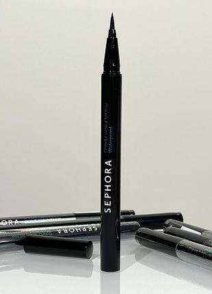 Водостойкая черная подводка для век sephora colorful wink-it liner waterproof (01 little black dress) 0.55 ml