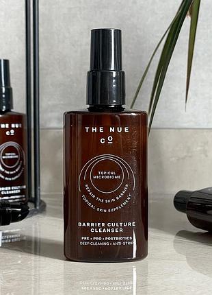 Гель для вмивання без мила і сульфатів the nue co. barrier culture cleanser pre-, pro- & postbiotic face wash 100 ml