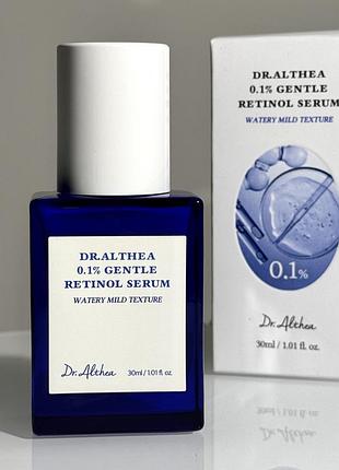 Регенерирующая сыворотка с ретинолом dr. althea 0,1% gentle retinol serum 30 ml