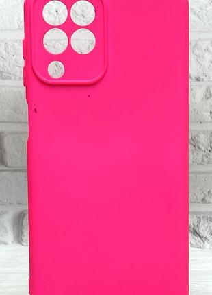 Уценка !!!! чехол silicone case для телефона samsung galaxy m33 5g / m336 бампер с микрофиброй розовый (уценка)