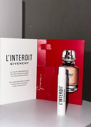 ❤️givenchy l'interdit eau de parfum, пробник, оригинал 2