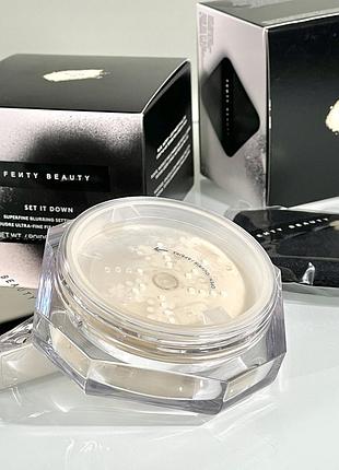 Фиксирующая пудра fenty beauty set it down superfine blurring setting powder (butter 03) 15 g