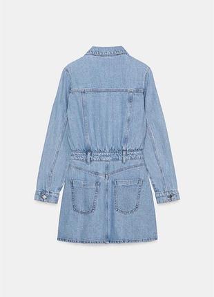 Джинсова сукня zara 5