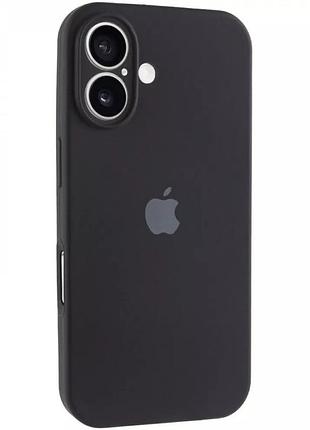 Чехол fiji silicone case full camera для apple iphone 17 бампер накладка с защитой камеры black