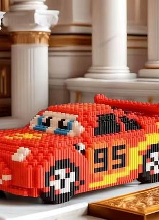 Конструктор/3d-головоломка блискавка макквін з 1156 предметів (без коробки)