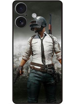 Силіконовий чохол бампер для iphone 17 з малюнком pubg пабг