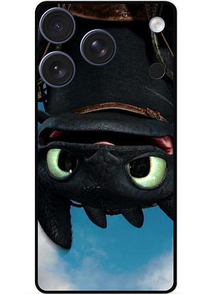Силіконовий чохол бампер для iphone 17 pro з малюнком как приручить дракона