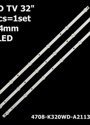 Led підсвітка 32" philips 32phk4109 1 планка