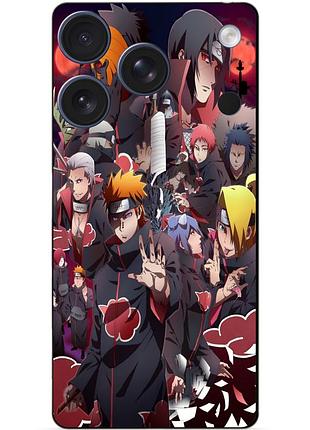 Чехол силиконовый бампер для iphone 17 pro с рисунком наруто узумаки naruto