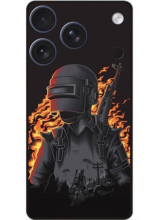 Силіконовий чохол бампер для iphone 17 pro max з малюнком pubg пабг