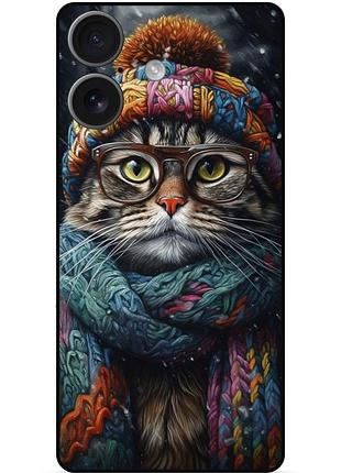 Силіконовий бампер чохол для iphone 17 з малюнком кішка