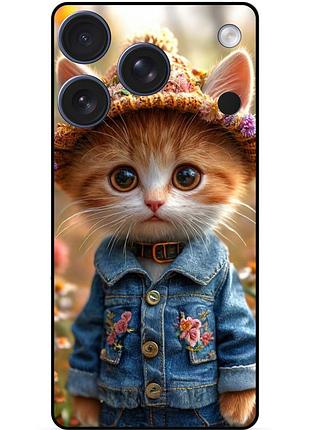 Силіконовий бампер чохол для iphone 17 pro з малюнком котики