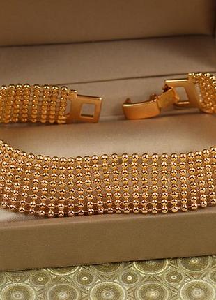 Браслет xuping jewelry манжета 18,5 см золотистый
