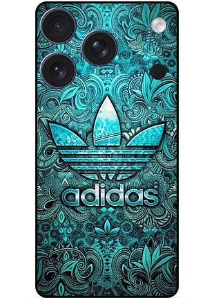 Чехол силиконовый бампер для iphone 17 pro с рисунком адидас adidas
