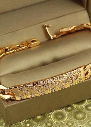 Браслет xuping jewelry идентификатор 19 см золотистый