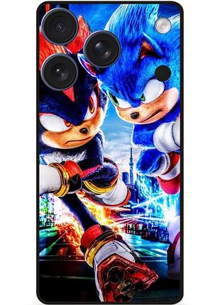 Силіконовий бампер чохол для iphone 17 pro з малюнком соник sonik
