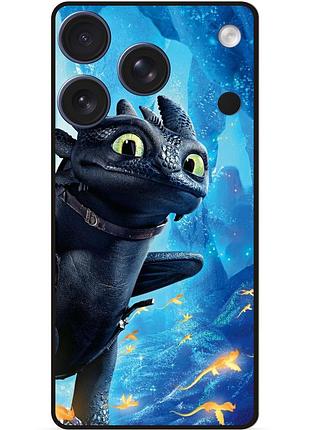 Чехол силиконовый для iphone 17 pro max с рисунком как приручить дракона dragon