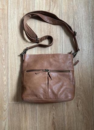 Сумка  шкіряна. нова  fat face