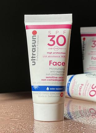 Солнцезащитный антивозрастный крем для лица ultrasun moisturising anti-ageing spf30 sun protection face 15 ml