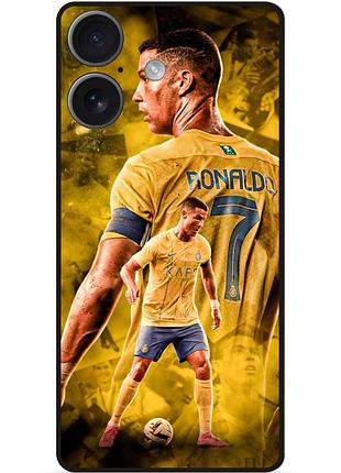 Силиконовый бампер чехол для iphone 17 с рисунком роналдо аль наср ronaldo