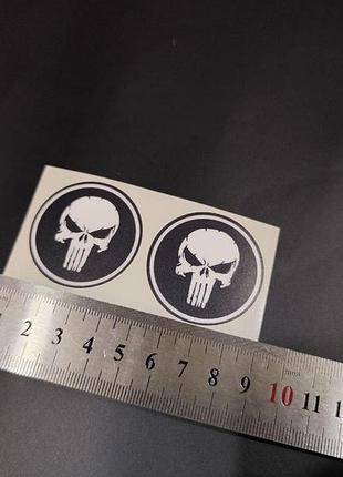 3см наклейки авто автомобиль кузов мотоцикл мопед круглые punisher череп мотоцикл мопед пунишер маленькие