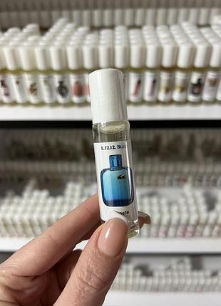 Масляный парфюм eau de lacoste l.12.12. blue для мужчин 10 мл