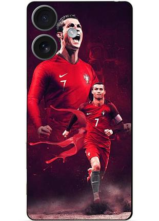 Чехол силиконовый бампер для iphone 17 с рисунком ronaldo португалия роналдо