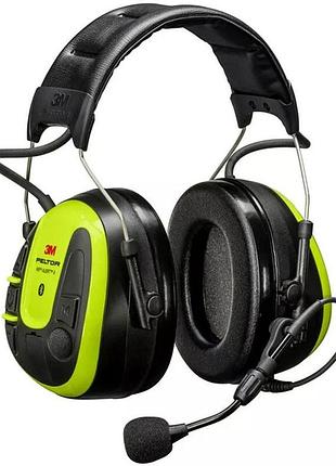 Профессиональные активные тактические наушники peltor ws alert x bluetooth (салатовый) (mrx21a4ws6)