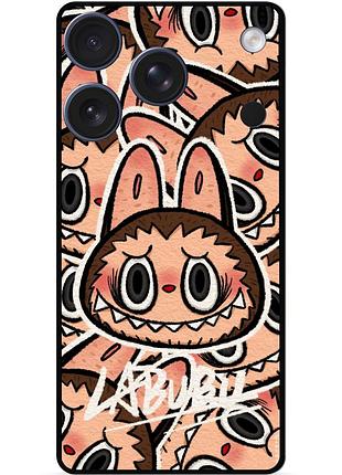 Силиконовый чехол бампер для iphone 17 pro с рисунком labubu лабубу