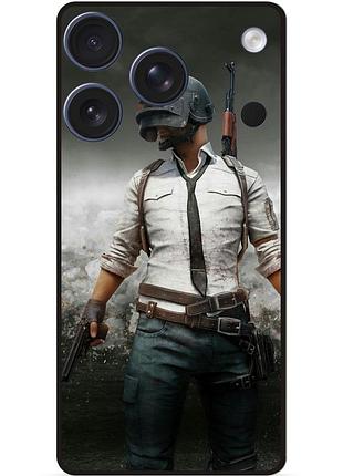 Силіконовий чохол бампер для iphone 17 pro з малюнком pubg пабг
