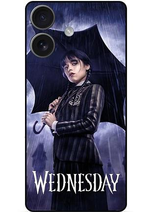 Чехол силиконовый бампер для iphone 17 с рисунком wednesday уэнздей