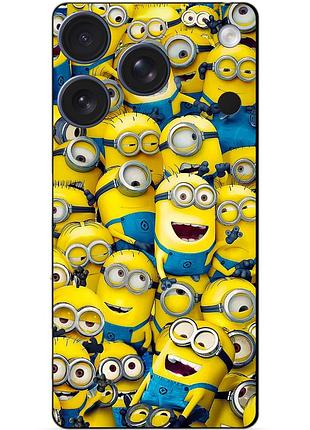 Силіконовий чохол бампер для iphone 17 pro з малюнком міньйони minion