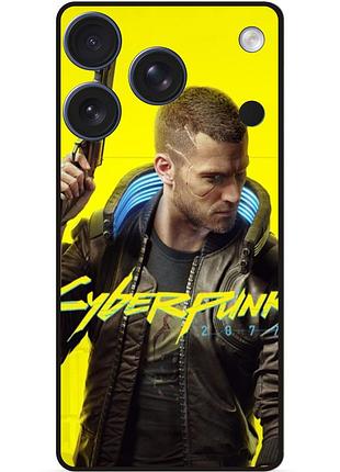 Силиконовый чехол для iphone 17 pro max с рисунком cyberpunk