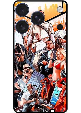 Чехол силиконовый бампер для iphone 17 pro гта gta