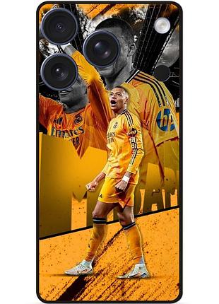 Силіконовий чохол бампер для iphone 17 pro з малюнком mbappe мбаппе real