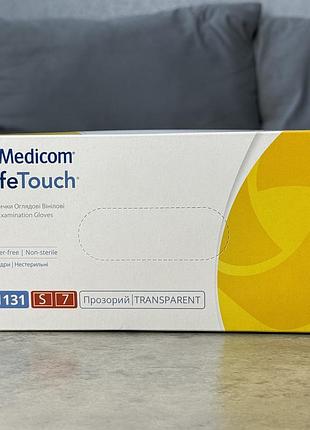 Перчатки винил, неопудренные, s medicom