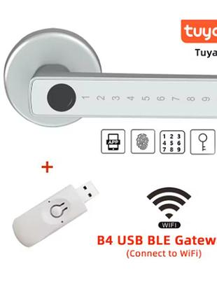 Электронный умный дверной замок с отпечатком пальца password/key/ic card/ smartlife/ tuya app unlock