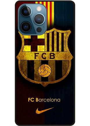 Чехол силиконовый бампер для iphone 16 pro с рисунком barcelona барселона