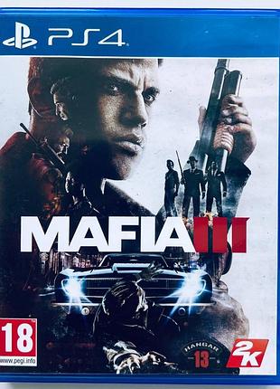 Mafia iii, б/у, русские субтитры - диск для playstation 4