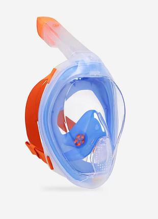 Полнолицевая маска для плавания ныряния снорклинга subea easybreath+ freetalk s/m разноцветный
