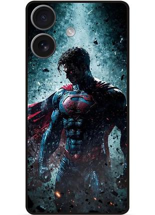 Чехол силиконовый бампер для iphone 17 с рисунком супермен superman