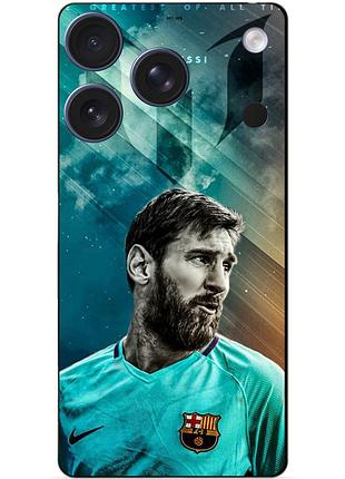 Чехол силиконовый бампер для iphone 17 pro с рисунком leo messi месси