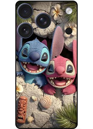 Чехол силиконовый бампер для iphone 17 pro лило и стич stitch