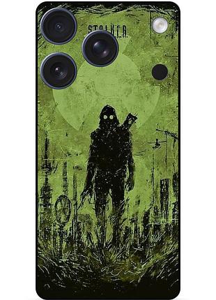 Чехол силиконовый бампер для iphone 17 pro max с картинкой сталкер stalker