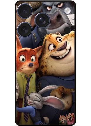 Силіконовий чохол бампер для iphone 17 pro з малюнком звірополіс zootopia