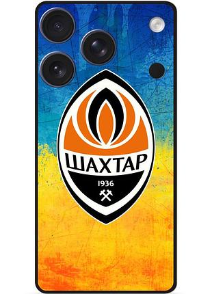 Силиконовый чехол бампер для iphone 17 pro с рисунком шахтер донецк