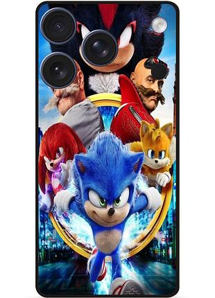 Силіконовий бампер чохол для iphone 17 pro з малюнком соник sonik