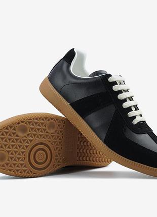Maison margiela replica black calf leather sneakers 📦 36 37